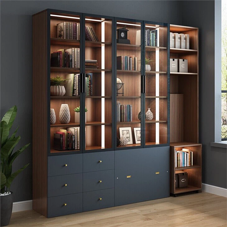 wooden bookcase
